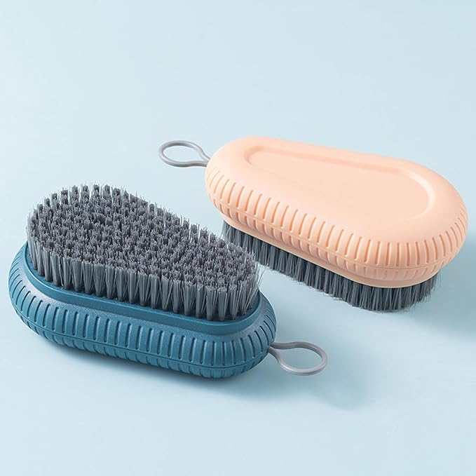 3pcs Carpet Cleaning Brush,Laundry Brush for Stains on Clothes, Scrub Brushes for Cleaning,Laundry Scrub Brushes for Clean Carpet,Clothes,Shoes,Tile etc (3, Orange+Blue+Grey)