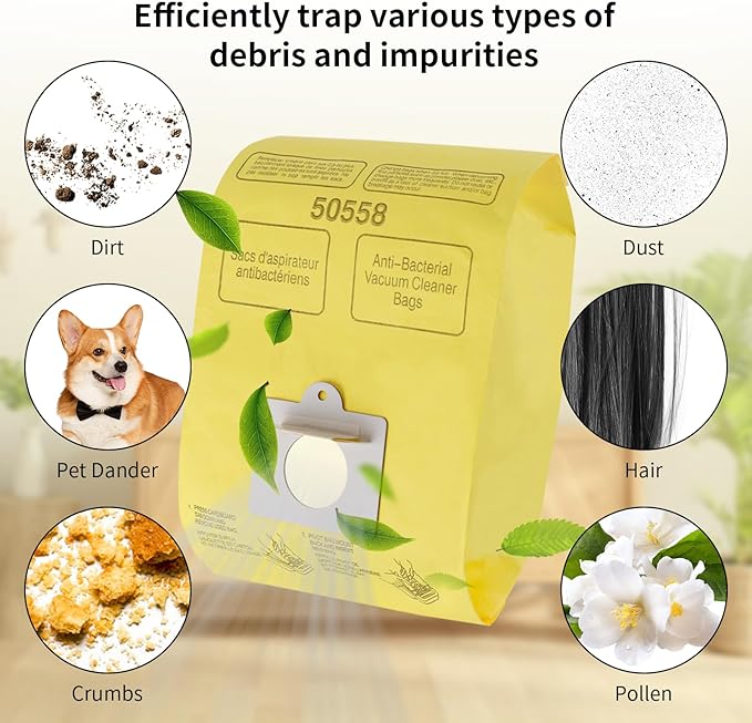 Vacuum Cleaner Bags Fit for Kenmore Canister Type C/Q 50555 50557 50558 and Type C-5, 10PCs By Improvedhand