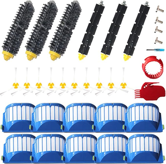 Amyehouse Replacement Parts Bristle Brushes Filters & Side Brush & Tools Compatible with iRobot Roomba 600 Series 550 560 614 618 620 630 650 660 665 680 685 690 692 694 695 Vacuum Accessories