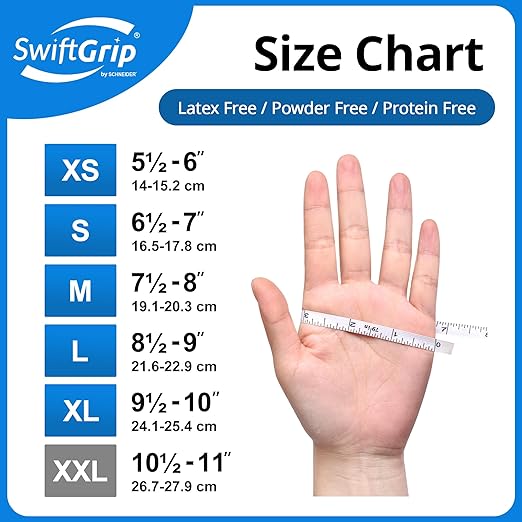 Disposable Nitrile Exam Gloves, Blue, Nitrile Gloves Disposable Latex Free, Medical Gloves, Cleaning Gloves, Food-Safe Rubber Gloves, Powder Free, Non-Sterile, 100-ct Box (XL)