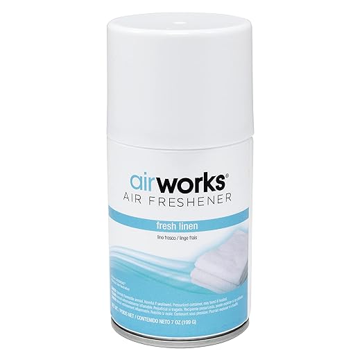 Hospeco Health Gards Metered Aerosol Air Freshener (Fresh Linen Scent, 7 oz. Cans, Case of 12)