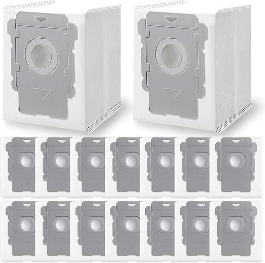 APZOVO 16 Pack Vacuum Bags for iRobot Roomba i7, i7+, i8, i8+, i3, i3+, i4, i4+, i5, i5+ i6, i6+, j5, j5+, j6, j6+, j7, j7+, j8, j8+, j9, j9+, s9, s9+, Replacement Bag for Roomba i & s & j Series