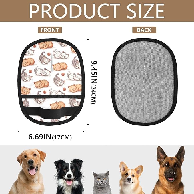 CHPGPUG Sleeping Cat Pet Hair Removal Glove for Cats & Dogs Reusable Pet Hair Removal Glove pet Hair Electrostatic Gloves