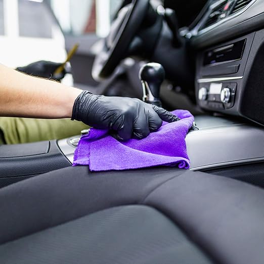 Black Disposable Medical Black Vinyl Exam Gloves Industrial Gloves- Latex-Free & Powder-Free 100PCS (BK-XLarge)