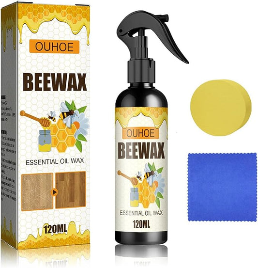 Beeswax Wood Polish, Furniture Polish Multifunctional Spray Used to for Kitchen Living Room Cleaner Care.(1Pcs)