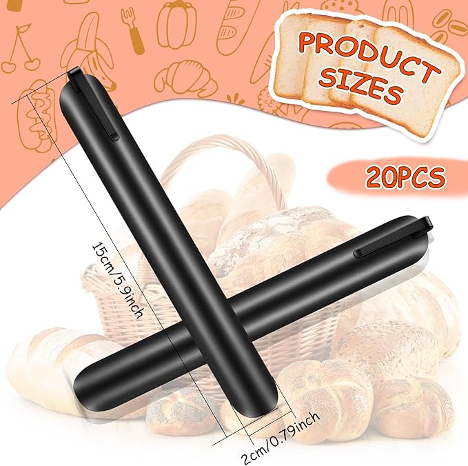Chumia Crumbers for Servers, Table Crumb Sweepers Bread Cleaner Stainless Steel Table Crumbers for Tablecloth in Restaurants and Homes, Servers, Waiters, Waitresses Tool Accessories (Black,20)