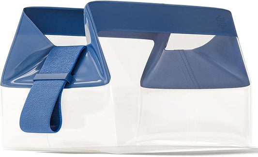 Cadence Parcel - Clear Dopp Kit with Magnetic Closure - Durable and Leak-Resistant Travel Toiletry Kit - TSA-Compliant & Modular Design - Hygiene Bag for Travel Essentials - 1 Qt - Cove