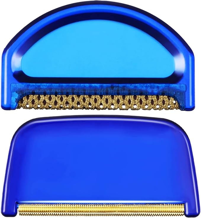 2 Pieces Cashmere Fine Wool Clothes Sweater Combs and Sweater Fabric Shaver, Multi-Fabric Garments De-Pilling De-Fuzzing Lint Fuzz Balls Cleaning Tools to Remove Pills, Fuzz and Lint from Clothes