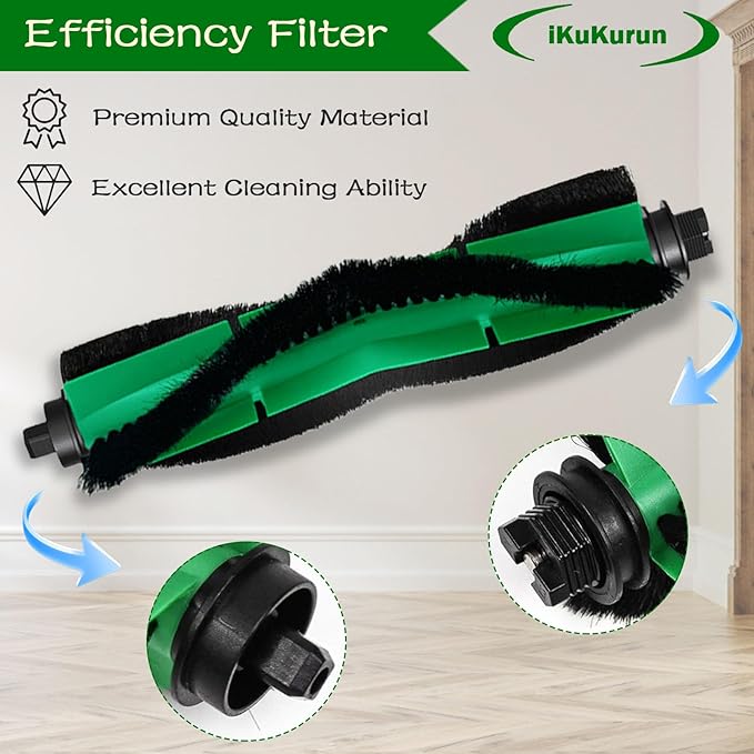 14 Pcs Replacement Parts Accessories for iRobot Roomba 104, 105 Vac/Combo, Y0140, Q0520, Q0120, Y0110, Q011 Robot Vacuum, 1 Roller Brush, 3 Hepa Filters, 3 Mop Pads, 3 Dust Bags, 3 Side Brush