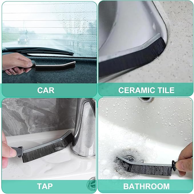 Crevice Cleaning Brush, Hard Bristle Crevice Cleaning Brush, Multifunctional Cleaning Brush, Gap Cleaning Brush, Grout Brush, Crevice Cleaning Tool for Kitchen and Bathroom etc