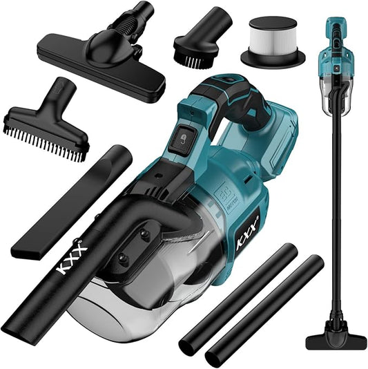 Cordless Vacuum for Makita 18V Battery, 5 in 1 Handheld Electric Vacuum Cleaner with 500W Powerful Motor, 46 CFM Portable Hand Vacuum with Filtration HEPA for Floor, Carpet, Car (Battery Not Included)