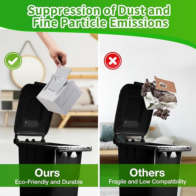 VBN 20 Pack Replacement Roomba Vacuum Bags, Compatible with iRobot Roomba 104 105 405 504 505 705 Combo 10 Max, i7+ i3+ i4+ i6+ i8+ j7+ s9+, i s j Series, All Clean Base Automatic Dirt Disposal Bags