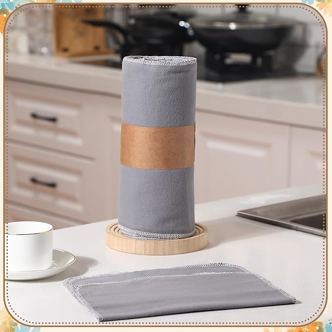 36 Pack Reusable Cleaning Cloths Washable Cotton Kitchen Towels for Home