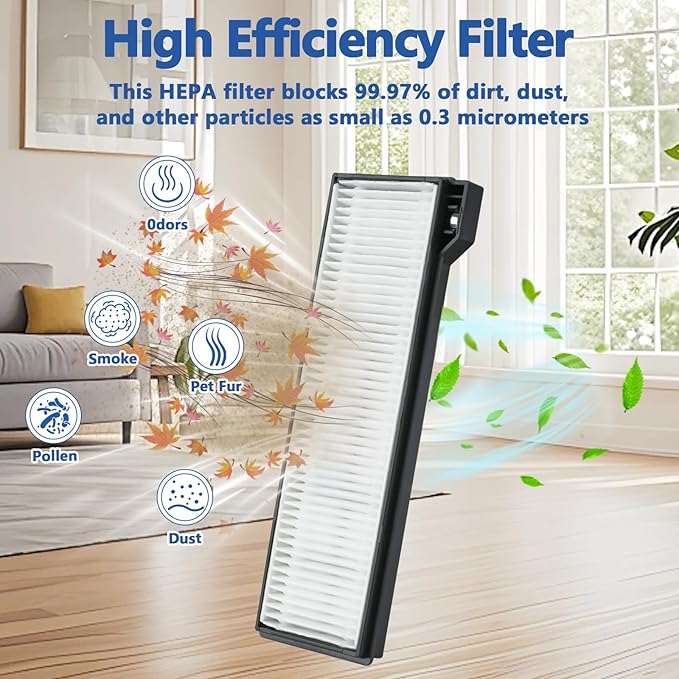 Resflyar 23 Pack Eufy Replacement Parts Kit for Eufy X10 Pro Omni Robot Vacuum Accessories, 1 Main Roller Brush, 4 Hepa Filters, 4 Mop Pads, 6 Dust Bags, 6 Side Brushes, 1 Screwdriver 1 Clean Tool