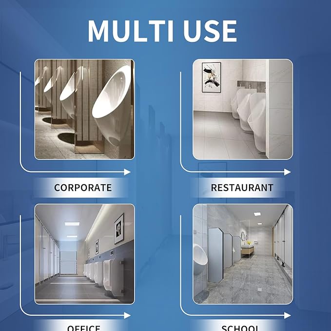 Urinal Screen Deodorizer (12 Pack),Urinal Cakes with Block Long-Lasting Ocean Breeze Scent,Anti-Splash Urinal Screens for Men Bathroom Airport Office Mall Hotel