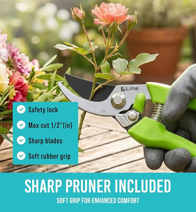 Heavy Duty Gardening Tools with Potting Mat- 24-Piece Gardening Gifts for Women, Men, Mom, Dad - Durable, Ergonomic Garden Tools Set