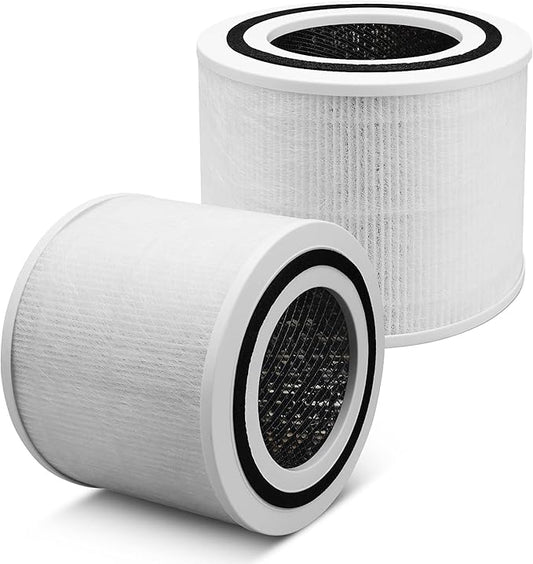 2 Pak Core P350-RF True HEPA Filte for LEVOIT Core P350, Core 300, Core 300S Air Purifier, Odor Eliminator with ARC Formula, H13 Grade 3-in-1 True HEPA Filter Replacement