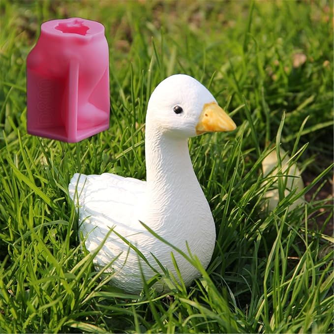 Gooses Animal Statue Silicone Molds for Epoxy Resin Soap Making Home Decoration Gypsum Silicone Molds