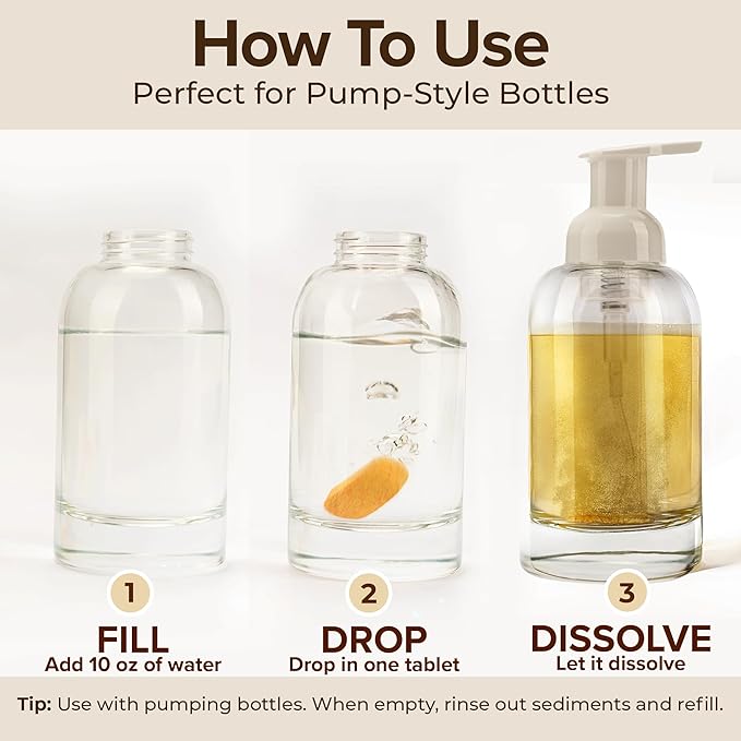 Foaming Hand Soap Tablets Refill Zen Tea Scent