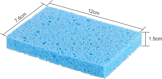 Chuangdi 12 Pcs Sponges Kitchen Bulk Non Scratch Cellulose Sponges Kitchen Assorted Colors for Washing Dishes, 4.7 x 3 Inch(2 cm in Thickness)