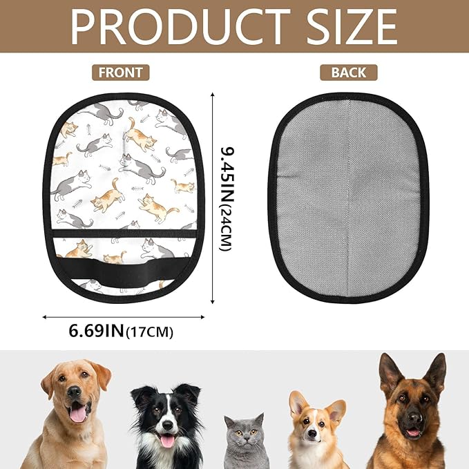 CHPGPUG Bullhead Terrier Pet Hair Removal Glove for Cats & Dogs Reusable Pet Hair Removal Glove pet Hair Electrostatic Gloves