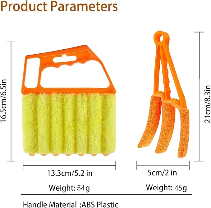 Blind Cleaner Duster Tool Microfiber Washable Cleaning Tools for Ceiling Fan Cleaner Duster and Blind Cleaner; Suitable for Louvers, Air Conditioning Vents, and Ceiling Fans(8-Pack)
