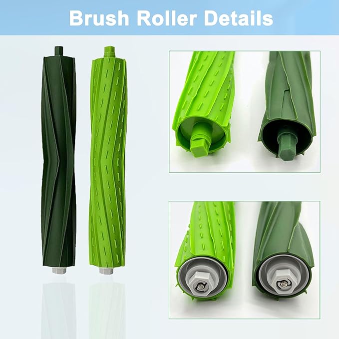 Pivxsnkew 2 Set Replacement Brushes Compatible for iRobot Roomba E & I & J Series e5 e6 e7 i1 i1+ i2 i3 i3+ i4 i4+ i6 i6+i7 i7+ i8 i8+ j6+ j7 j7+,Combo i5 i5+j5 j5+ Vacuum Cleaner