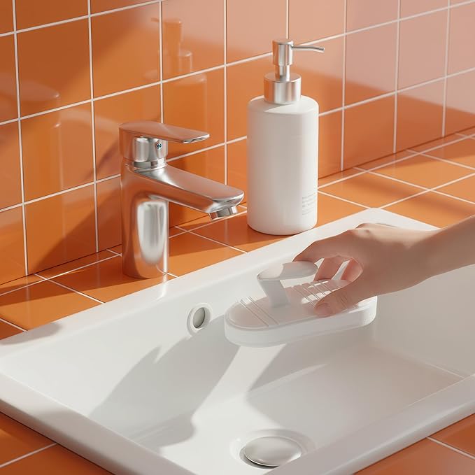 Flexible Handle Design – Our Bendable Brush with 6 sponges and 1 Handle reaches deep pots, Corners, and Curved Areas with Ease, Giving Better Cleaning Control Than Ordinary Kitchen sponges.
