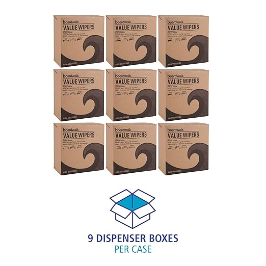Boardwalk DRC Wipers, 9.33 x 16.5, White, 100 Dispenser Packs, 9 Dispenser Packs/Carton