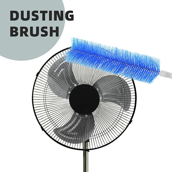Fan Brush, CN1ST Fan Cleaning Brush Reusable Removes Dirt from Fans, Air Conditioning, Home, Car Vents Curtain and More