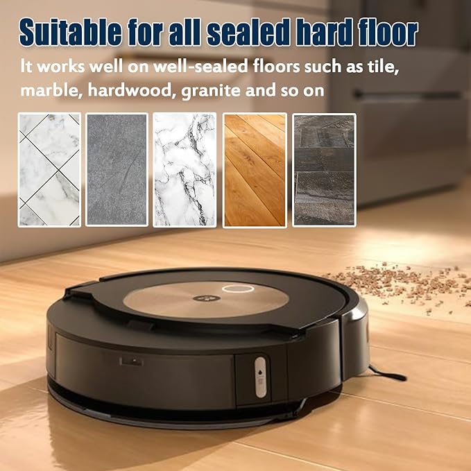 TIPOPOM 6 Pack Mop Pads Compatible with i-Robot Roomba Combo J7+ J9+ Robot Vacuum Replacement Mopping Pads Accessory Parts