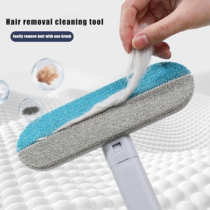 Pet Hair Remover, 2025 New 4-in-1 Cat and Dog Hair Remover, Multi-Function Double-Sided Pet Hair Removal Brush, Suitable for Carpets, Clothing, Bedding, Etc.