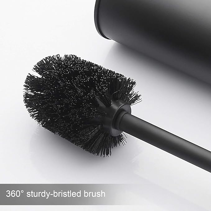 Toilet Brush and Holder,Stainless Steel Toilet Brushes for Bathroom with Holder 2pack