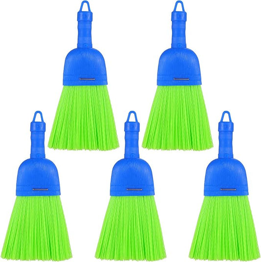 5 Pcs Polyfiber Handheld Brush – Durable Whisk Broom for Indoor & Outdoor Cleaning Compact, Hang Hole for Easy Storage – Ideal for Cars, Floors, Porches, and More