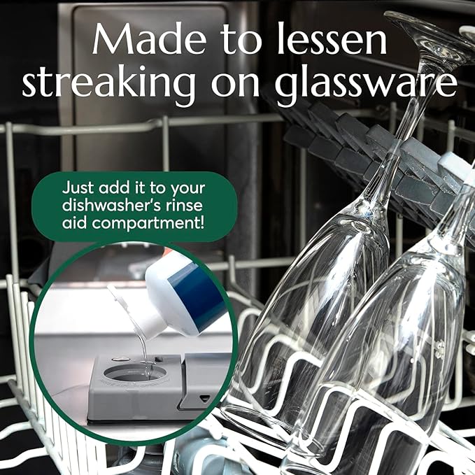CLEANOMIC Liquid Sparkle Dish-Brightener - Dishwasher Rinse Aid