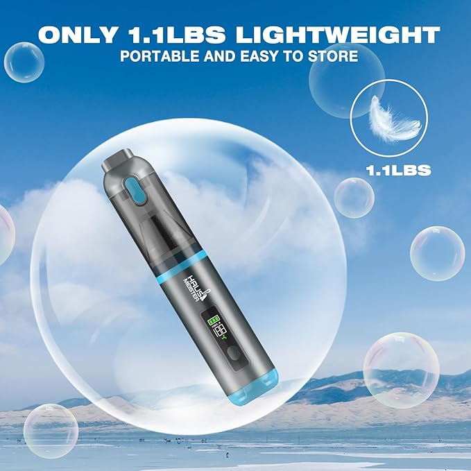 HAUSMEISTER Airflex One Cordless Car Vacuum 16000Pa, 4-in-1 Handheld Vacuum with Air Duster & Inflator, Portable Mini Vac for Car Detailing, Pet Hair, Keyboard Cleaning