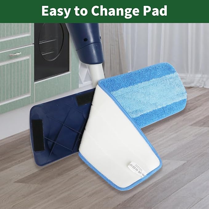 AmaVins 24 Pack Microfiber Cleaning Pads for Bona Mop, Reusable Microfiber Mop Pads for 18 Inch Mop, Hardwood Floor Replacement Cleaning Mop Pads, Machine Washes