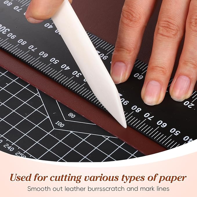 Clothes Scraper for Stain Removal, Cow Bone Scraper Tool for Clothes Heavy Duty Fabric Spotting Tool Laundry Pre Treatment for Stains and Fuzz Removal 5.90 X 0.79 Inches