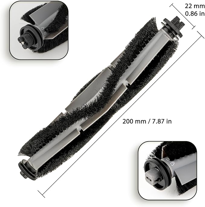 (2 Pack) T20+, T25+, T30+ Replacement Roller Brushes Compatible with Airrobo T20+, T25+, T30+ Robot Vacuum Cleaner, Main Roller Brush Accessories Kit, Multi-Surface Brush