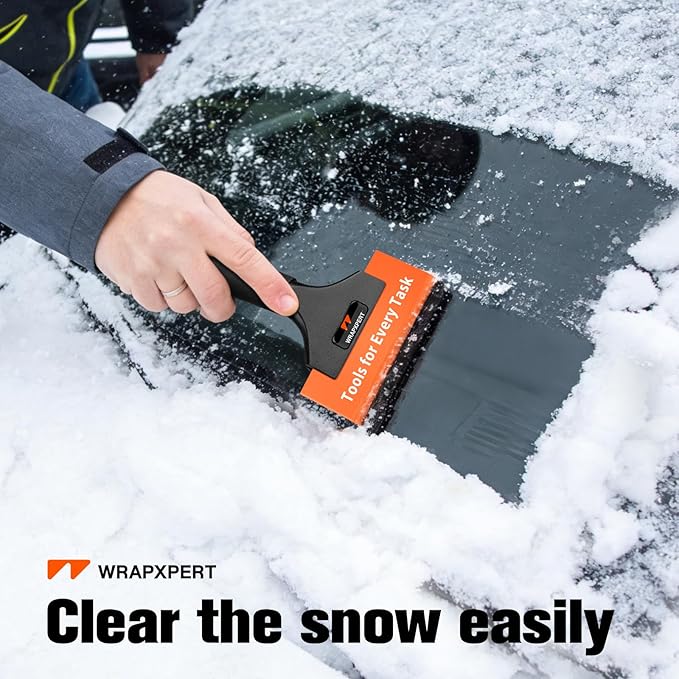 WRAPXPERT Window Tint Tools, Small Squeegee 5 inch for Car Window No Bubble, Rubber Scraper Kit for Window, Mirror,Front Windows Rear Glass, Auto Car Glass Film Installation