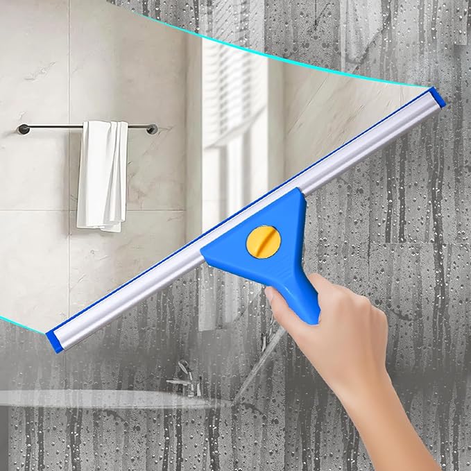 MRDARENSU Professional Window Cleaning kit, 2-in-1 Window Squeegee with 122" Extension Poles, Suitable for Indoor & Outdoor Windows, High Glass, High Windows, Multi-Purpose Car Windshield Cleaning