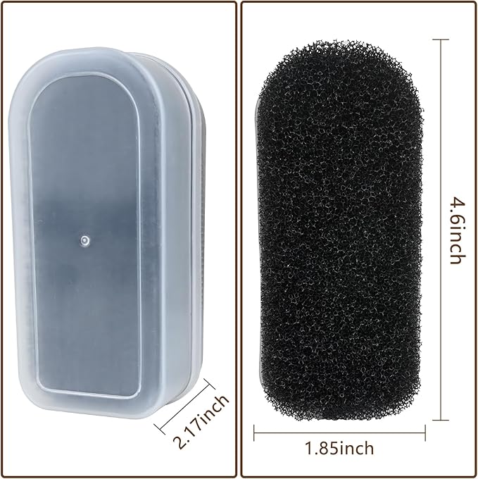 2PCS Felt Hat Brush, Felt Hat Cleaner with Horsehair Brush and Sponge Brush, Cowboy Hat Cleaner Easily Removes Dust Fuzz and Lint for Shoes Hats and Clothes