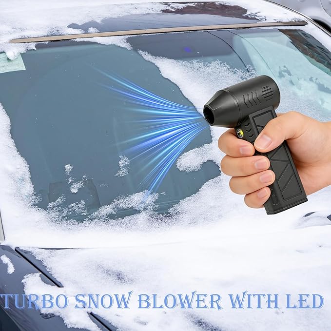 120,000RPM Cordless Air Duster with LED Light, 3-Speed Electric Air Blower & Handheld Flashlight, Rechargeable Dust Blower for PC, Keyboard, Car, Home Dark Area Cleaning