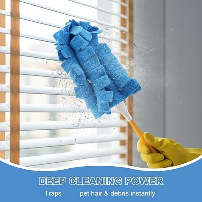 360° Electrostatic Duster Refills — The Sustainable Choice for a Home, Duster Refills Reusable, Duster Refills Washable for Hand Duster, with Microfiber Dusting Heads (5 Refills)