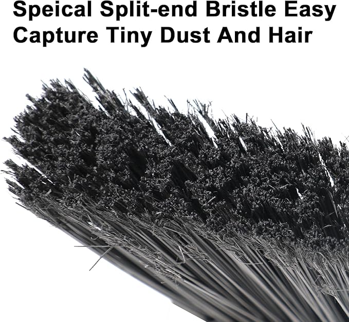 SZJYHQY 4 PCS Outdoor Indoor Broom, Brooms for Sweeeping Indoor, Heavy-Duty Kitchen Broom with Long Pole, Angle Broom Orange for Garages Restaurant Courtyard Office Slidewalk Lobby Sweep Dust