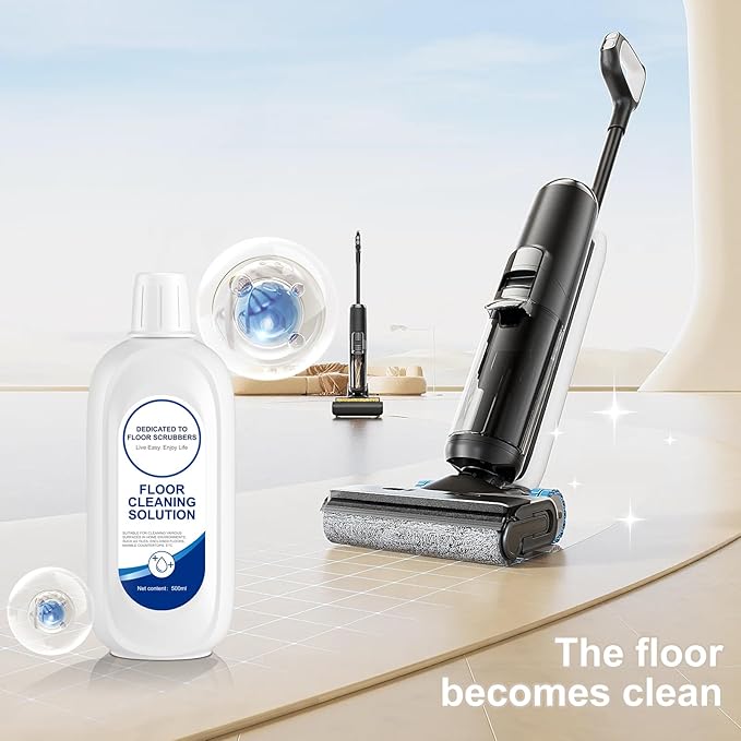 Floor Cleaner Solution Compatible With Tineco Cleaning Solution, The Deodorizing & Cleaning Liquid Suitable With All Wet & Dry Vacuum Mop Cleaner, Deep Cleans Low-Foam Delivers Clog Free,Pet Friendly