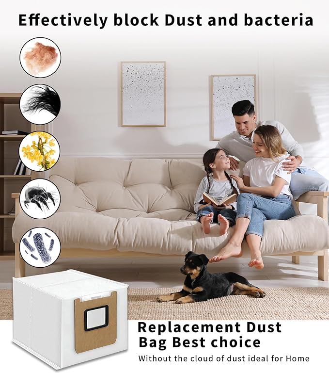 3L Large Disposable Dust Replacement Vacuum Bags for E28 Omni/E25 Omni Robot Vacuum,Dirt Disposable Replacement Vacuum Bag (E25/E28 Dust Bag x18)