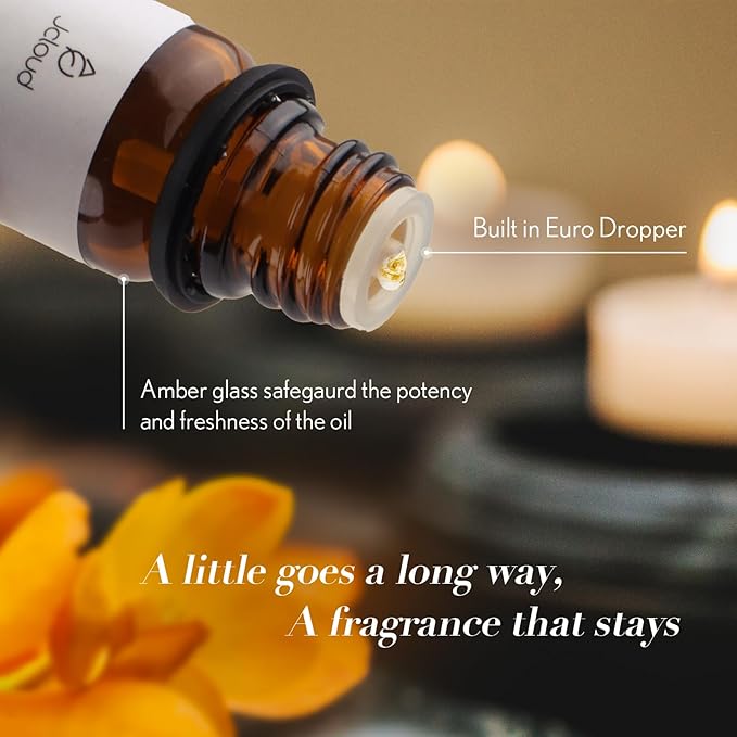 JCLOUD Modern Glamour Essential Oil Inspired by W Hotel | Hotel Scent - Pure Aromatherapy Diffuser Oil with Rose and Cedarwood, Home Luxury & Hotel Scents for Essential Oil Diffusers - 10mL