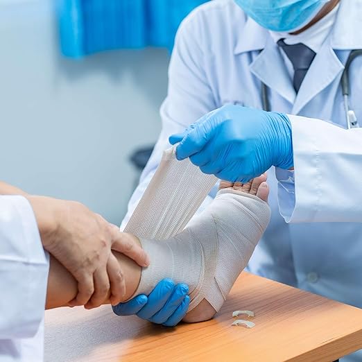 Medical Exam Blue Nitrile Gloves Medium 1000 Count - 3 Mil Powder and Latex Free Disposable Gloves - Case of 10 Boxes of 100