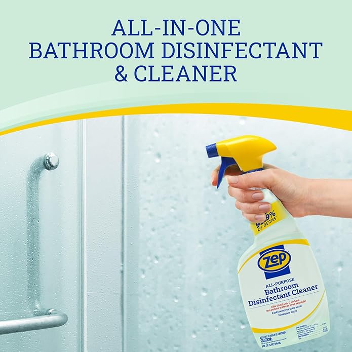 Zep Home Pro All-Purpose Bathroom Disinfectant Cleaner - 32 Fl. Oz. (Case of 6) - R53406